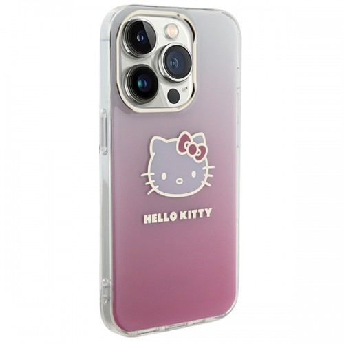 Hello Kitty HKHCP13XHDGKEP iPhone 13 Pro Max 6.7" różowy|pink hardcase IML Gradient Electrop Kitty Head image 4