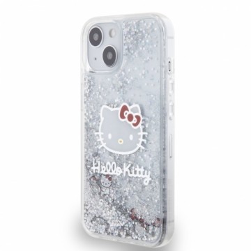 Hello Kitty Liquid Glitter Electroplating Head Logo Case for iPhone 12|12 Pro Transparent