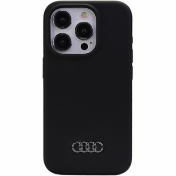 Audi Silicone Case iPhone 15 Pro Max 6.7" czarny|black hardcase AU-LSRIP15PM-Q3|D1-BK