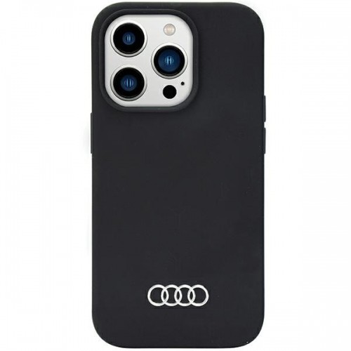 Audi Silicone Case iPhone 14 Pro Max 6.7" czarny|black hardcase AU-LSRIP14PM-Q3|D1-BK image 1