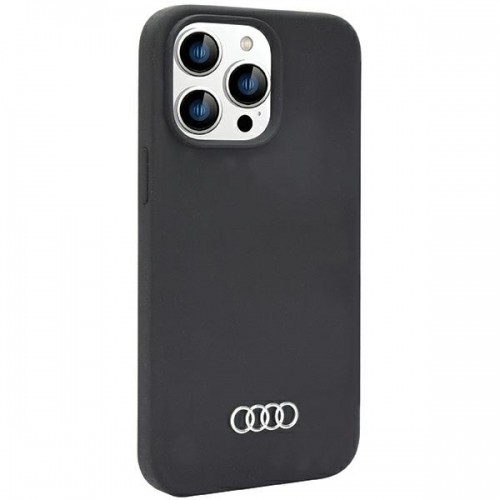 Audi Silicone Case iPhone 14 Pro Max 6.7" czarny|black hardcase AU-LSRIP14PM-Q3|D1-BK image 2