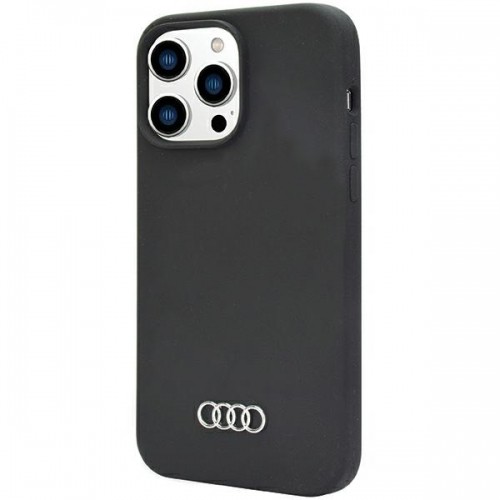 Audi Silicone Case iPhone 14 Pro Max 6.7" czarny|black hardcase AU-LSRIP14PM-Q3|D1-BK image 3