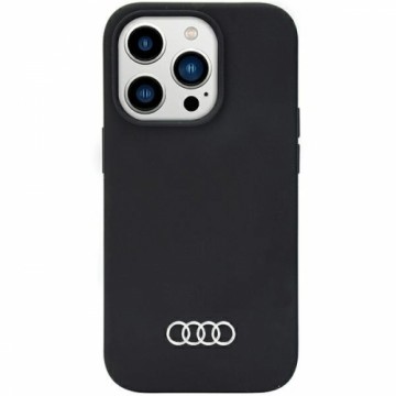 Audi Silicone Case iPhone 14 Pro Max 6.7" czarny|black hardcase AU-LSRIP14PM-Q3|D1-BK