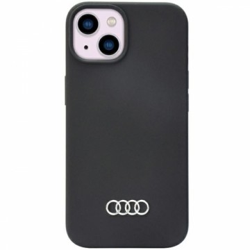 Audi Silicone Case iPhone 14 6.1" czarny|black hardcase AU-LSRIP14-Q3|D1-BK