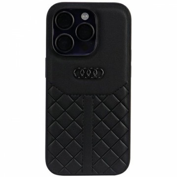 Audi Genuine Leather iPhone 14 Pro 6.1" czarny|black hardcase AU-TPUPCIP14P-Q8|D1-BK