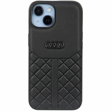 Audi Genuine Leather iPhone 14 6.1" czarny|black hardcase AU-TPUPCIP14-Q8|D1-BK