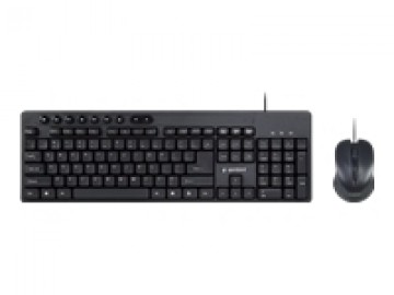 Gembird Multimedia desktop set KBS-UM-04	 Keyboard and Mouse Set Wired Mouse included US Black