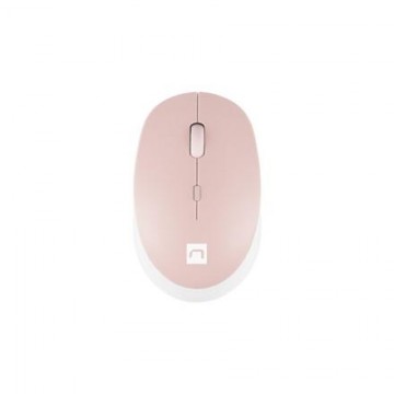 Natec Mouse Harrier 2 	Wireless White/Pink Bluetooth