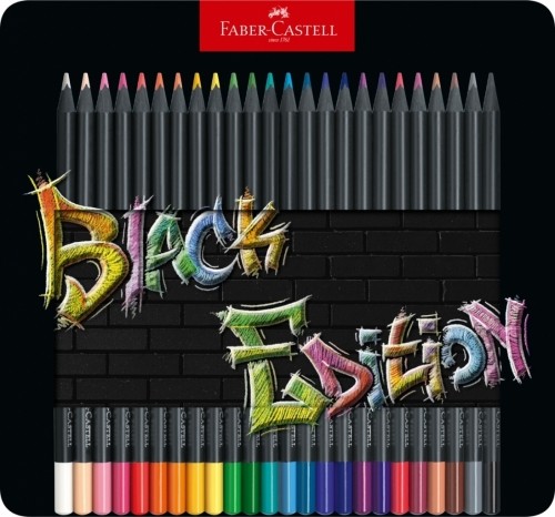 Krāsainie zīmuļi Faber-Castell Black Edition 24 pasteļkrāsas image 1