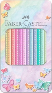 Krāsainie zīmuļi Faber-Castell Sparkle, 12 pasteļkrāsas