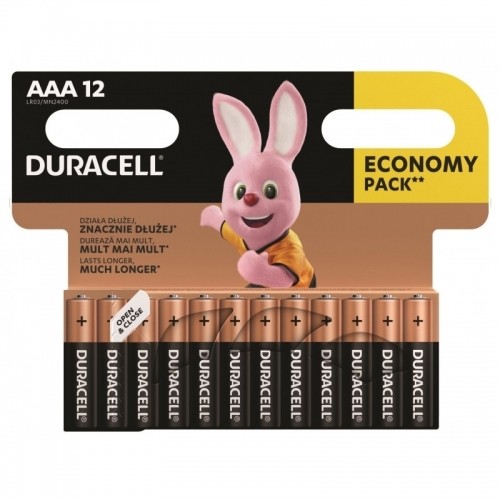 Baterijas Duracell Basic, AAA, LR03, 12gab/iep image 1