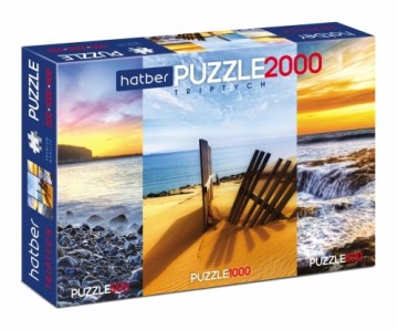 Puzle HATBER-HD Premium, 500+1000+500gab, А2, 910x450mm, jūras krasts