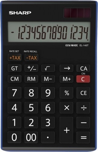 Galda kalkulators Sharp SH-EL145TBL, melns image 1