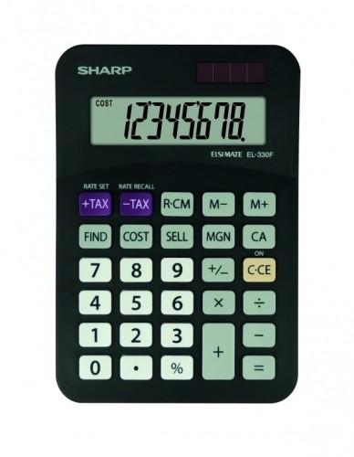 Galda kalkulators Sharp SH-EL330FBBK, melns image 1