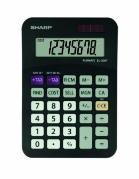 Настольный калькулятор Sharp EL-330FBBK, черный