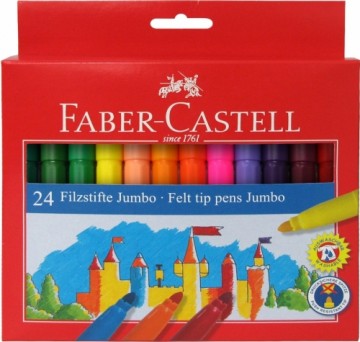 Flomasteri  Faber-Castell Jumbo 24 krāsas