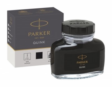 Tinte Parker Quink 57ml, stikla pudelīte, melna