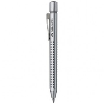 Lodīšu pildspalva Faber-Castell Grip 2011, M, sudraba korpuss