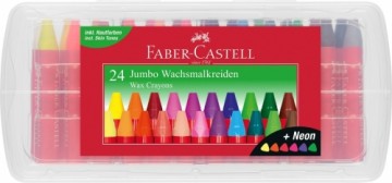 Vaska krītiņi Faber-Castell Jumbo 24 krāsas