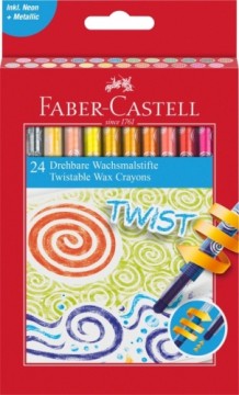 Vaska krītiņi Faber-Castell 24 krāsas