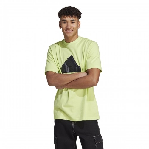 Vīriešu Krekls ar Īsām Piedurknēm Adidas  BOST T IN1627 Zaļš image 1