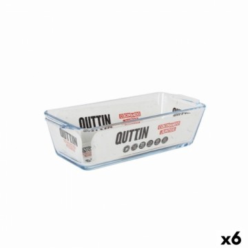 Форма для выпечки Quttin   Cтекло Прямоугольный 825 ml 23,1 x 10 x 6,1 cm (6 штук)