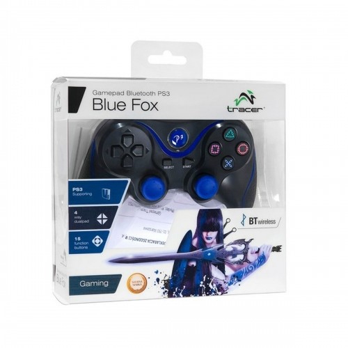 Bezvadu Datorspēļu kontrolieris Tracer Blue Fox Zils Melns Bluetooth PlayStation 3 image 2