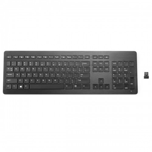 Клавиатура HP Z9N41AA#ABU Чёрный Испанская Qwerty image 1