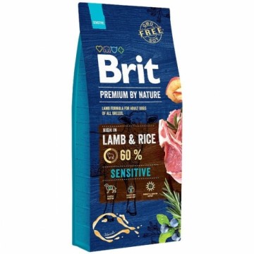 Lopbarība Brit Premium by Nature Sensitive Pieaugušais Jēra gaļa 15 kg