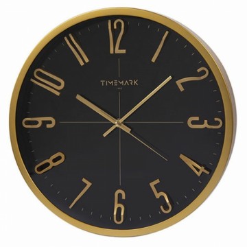 Sienas pulkstenis Timemark Melns Ø 34 cm