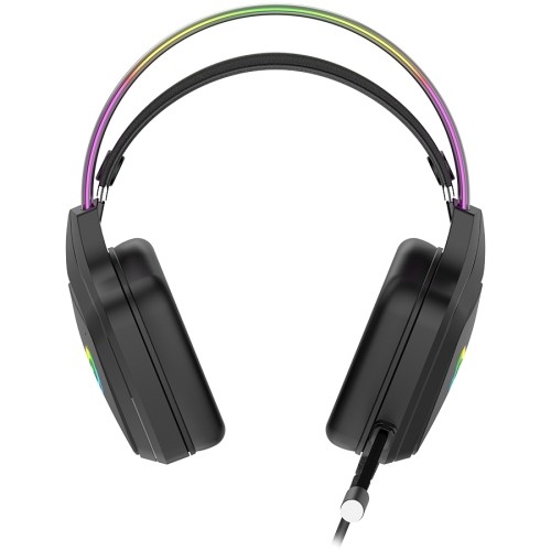 CANYON Darkless GH-9A, RGB gaming headset with Microphone, Microphone frequency response: 20HZ~20KHZ,  ABS+ PU leather, USB*1*3.5MM jack plug, 2.0M PVC cable, weight:280g, black image 3