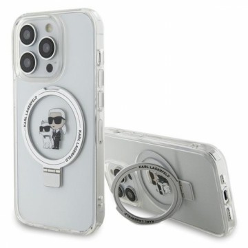Karl Lagerfeld KLHMP13LHMRSKCH iPhone 13 Pro | 13 6.1" biały|white hardcase Ring Stand Karl&Choupettte MagSafe