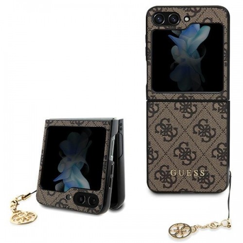 Guess GUHCZF5GF4GBR F731 Z Flip5 brązowy|brown hardcase 4G Charms Collection image 1