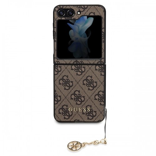 Guess GUHCZF5GF4GBR F731 Z Flip5 brązowy|brown hardcase 4G Charms Collection image 2