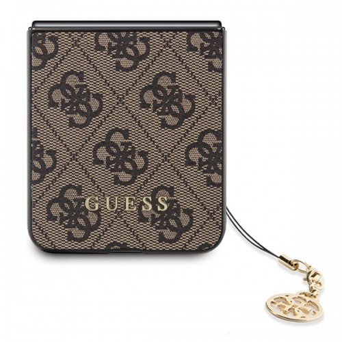 Guess GUHCZF5GF4GBR F731 Z Flip5 brązowy|brown hardcase 4G Charms Collection image 5