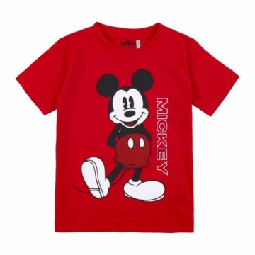 Krekls ar Īsām Piedurknēm Bērniem Mickey Mouse Sarkans