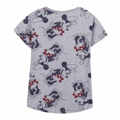 Sieviešu Krekls ar Īsām Piedurknēm Minnie Mouse Pelēks image 3