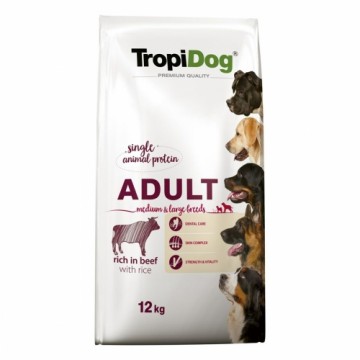 Lopbarība Tropi Dog Premium Adult Medium & Large Pieaugušais Teļa gaļa 12 kg