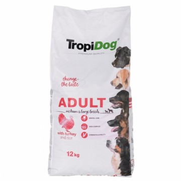Lopbarība Tropi Dog  Premium Adult Medium & Large Pieaugušais Turcija Putni 12 kg