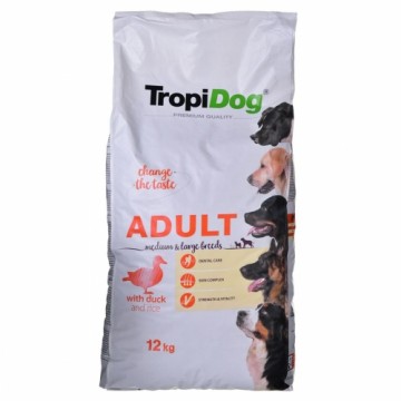 Lopbarība Tropi Dog Premium Adult Medium & Large Pieaugušais Pīle Putni 12 kg