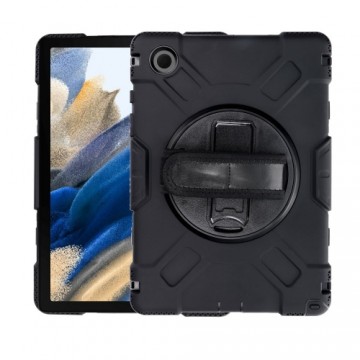 Fusion Accessories Fusion 360 Rotation Case planšetdatora maciņš ar grozāmu turētāju Samsung X200 Galaxy Tab A8 2021 10.5" melns
