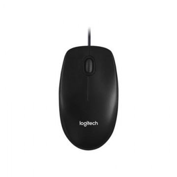 Logitech Mouse  M100 Wired Optical mouse Black