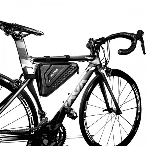 Etui|sakwa na ramę roweru WILDMAN ES19 uchwyt rowerowy czarna|black image 5