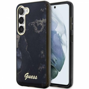 Guess GUHCS23SHTMRSK S23 S911 czarny|black hardcase Golden Marble Collection