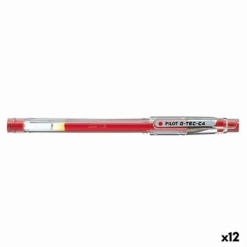 Gela pildspalva Pilot G-TEC C4 Sarkans 0,2 mm (12 gb.)