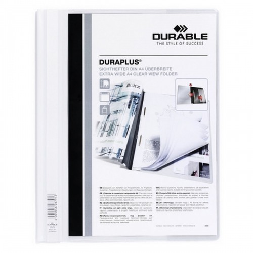 Портфель Durable Duraplus Белый Прозрачный A4 25 Предметы image 1