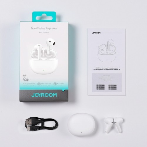 Joyroom Funpods wireless in-ear headphones (JR-FB2) - white image 5