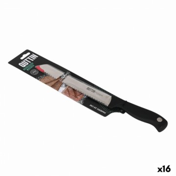 Нож для хлеба Quttin Dynamic Чёрный Серебристый 20 cm (16 штук)