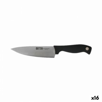 Кухонный нож Quttin Dynamic Чёрный Серебристый 16 cm (16 штук)