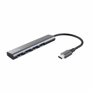 USB-разветвитель Trust 24948 HALYX 4C Серый